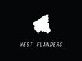 West Flanders map Belgium province region