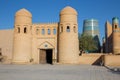 West gate of Khiva, Uzbekistan Royalty Free Stock Photo
