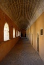 West Gate passageway, Arkadi Monastery. Royalty Free Stock Photo