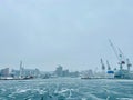 Helsinki, Finland, February 2023:Â West harbour Helsinki, view of JÃ¤tkÃ¤saari and Munkkisaari in winter