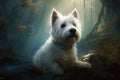 West Highland Terrier in Fantasy art