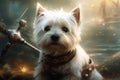 West Highland Terrier in Fantasy art