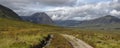 West Highland Way, Rannoch Moor Royalty Free Stock Photo