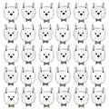 West highland white terrier scetch pattern