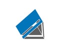 triangle building logo icon template