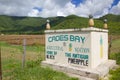 West Indies, Caribbean, Antigua, St Mary, Cades Bay, Antigua Black Pineapple Sign