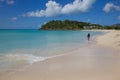 West Indies, Caribbean, Antigua, St Mary, Ffryes Beach Royalty Free Stock Photo
