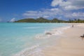 West Indies, Caribbean, Antigua, St Mary, Jolly Harbour, Beach Royalty Free Stock Photo