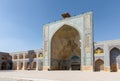 West iwan of the courtyard of Jameh or Jame Mosque, Iran`s oldest mosque in Isfahan