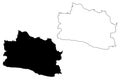 West Java map vector