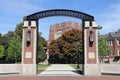 Purdue Welcome Center at Purdue University. Purdue University is a public research university whose mascot is the Boilermaker.