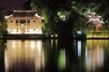 The west lake beautiful night view Royalty Free Stock Photo