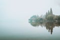 West lake Hangzhou china in autumn morning Royalty Free Stock Photo