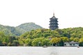 The west lake Leifeng Pagoda in hangzhou