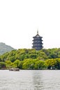 The west lake Leifeng Pagoda in hangzhou