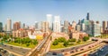 West Loop, Chicago, USA. Cityscape panorama. Royalty Free Stock Photo