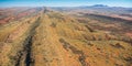 West MacDonnell Ranges Mount Sonder Aerial View Royalty Free Stock Photo