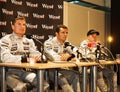 West McLaren Mercedes press conference Royalty Free Stock Photo