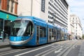 West Midlands Metro CAF Urbos 3 tram, Birmingham Royalty Free Stock Photo