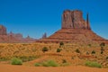 The West Mitten Butte, rock formation, in Monument Valley, Arizona