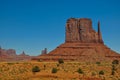 The West Mitten Butte, rock formation, in Monument Valley, Arizona