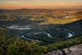 West Morava Meanders in the Ovcar-Kablar gorge Royalty Free Stock Photo