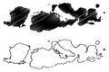 West Nusa Tenggara map vector