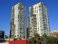 West Ocean Condominiums, Long Beach CA Royalty Free Stock Photo