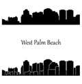 West Palm Beach, Florida city silhouette
