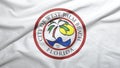 West Palm Beach of Florida of United States flag background