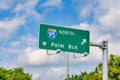 West Palm Beach interstate sign, Florida