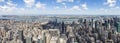 West panorama view from The Empire State Building with New Jersey and the Hudson river, New York, United States Royalty Free Stock Photo