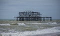 West Pier, Brighton, England - the structure. Royalty Free Stock Photo