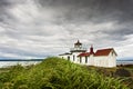 West Point Lighthouse, Seattle, Washington. Royalty Free Stock Photo
