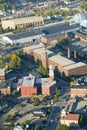 The West Point-Pepperell textile mill in Biddeford, Maine Royalty Free Stock Photo