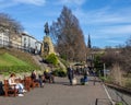 West Princes Street Gardens in Edinburgh, Scotland Royalty Free Stock Photo