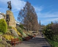 West Princes Street Gardens in Edinburgh, Scotland Royalty Free Stock Photo