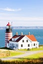 West Quoddy Head Lighthouse, Maine, USA Royalty Free Stock Photo