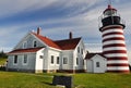 West Quoddy Head Lighthouse, Maine. USA Royalty Free Stock Photo