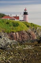 West Quoddy Head Lighthouse, Maine. USA Royalty Free Stock Photo