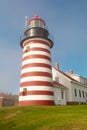 West Quoddy lighthouse Royalty Free Stock Photo