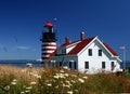 West Quoddy Lighthouse Royalty Free Stock Photo