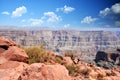 West Rim of Grand Canyon crossed by Colorado River, Arizona, USA Royalty Free Stock Photo