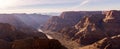 West rim of Grand Canyon Panorama Royalty Free Stock Photo