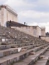 West side of the defunct main tribune left side of the former Nazi Party rally grounds