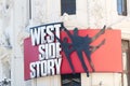 West Side Story advertising on building