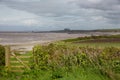 West Somerset Coast Path near Hinkley Point Somerset Royalty Free Stock Photo