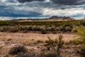 West Texas Landscape of Desert Area with Hills. Royalty Free Stock Photo