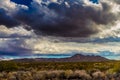 West Texas Landscape of Desert Area with Hills. Royalty Free Stock Photo