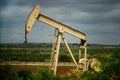 West Texas Oil Field Pump Jack Royalty Free Stock Photo